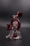 Lid Glass Color Accented Rainbow Recycler